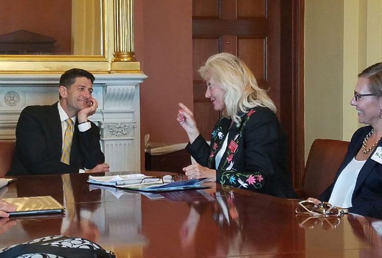 Speaker of the House Paul Ryan listens to a member from Wisconsin