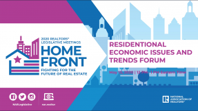 Cover slide: 2020 REALTORS® Legislative Meetings - Residential Economic Issues and Trends Forum presentation