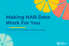 Cover of Dr. Jessica Lautz's presentation slides: Making NAR Data Work for You