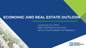 Cover slide: Economic and Real Estate Outlook for 2023, by Lawrence Yun