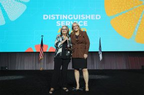 2022 NAR Distinguished Service Award recipient Cindy Chandler and 2022 NAR President Leslie Rouda Smith