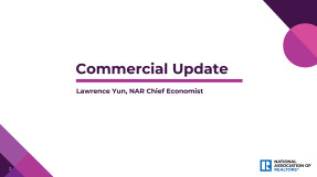 Cover slide: Commercial Update, presented by Dr. Lawrence Yun at the 2024 REALTORS® Legislative Meetings in Washington, DC