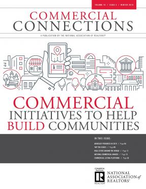 Commercial Connections Winter 2019 edition cover Commercial Initiatives to Help Build Communites