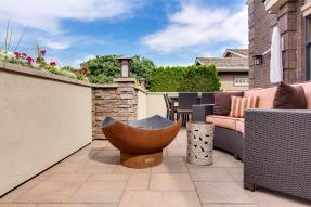 Backyard Fire Pit and Chairs