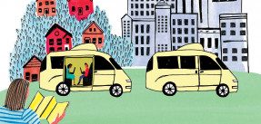 driverless car illustration