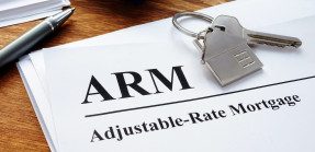 Adjustable Rate Mortgage (ARM) papers in the office