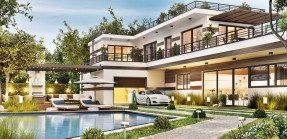 Beverly Hills Mansion With Electric Car Charging Station