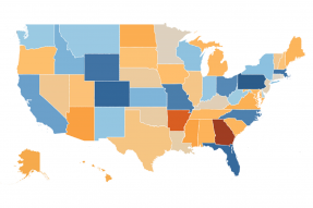 U.S. Map: Jobless Claims