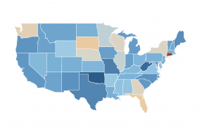 U.S. Map: Jobless Claims, Week Ending May 9, 2020