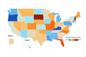 U.S. Map: Tracking Jobless Claims, Week Ending October 3