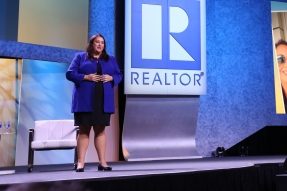 Elizabeth Mendenhall speaks at the REALTORS® Conference & Expo in 2017.