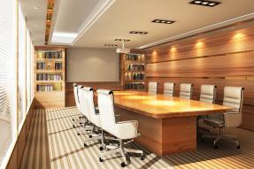 Executive suite meeting room table