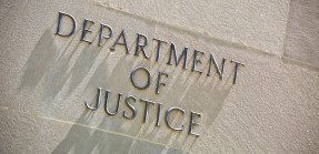 Sign for the Department of Justice