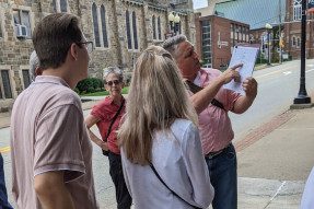 Counselors of Real Estate (CRE) touring downtown Greensburg, PA