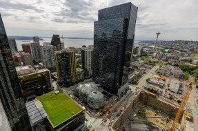 Amazon headquarters in downtown Seattle, WA