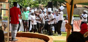 first graduating class of the Sonrisa School of Culinary Arts and Bakery in Uganda