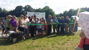 Ribbon cutting ceremony at the Hopkinsville Dog Park in Hopkinsville, KY