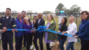 Ribbon cutting ceremony for the dog park at the East Bay Park in the City of Georgetown, SC