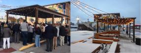 Ribbon cutting ceremony and snowfall at The Perch, Henderson, Kentucky