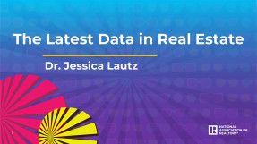 Cover of Jessica Lautz's slides on The Latest Data in Real Estate