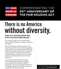 2018 Fair Housing Act Commemoration Flyer