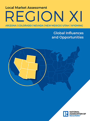 Cover of the Local Market Assessments reports for NAR Region XI: Arizona, Colorado, Nevada, New Mexico, Utah, and Wyoming