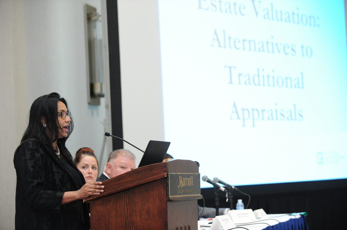 Lima Ekram, speaking at the Real Property Valuation Forum on May 16, 2018