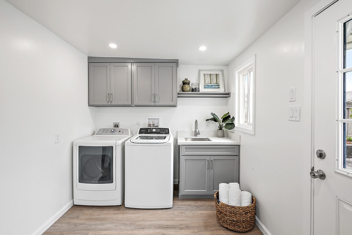Laundry room after renovation
