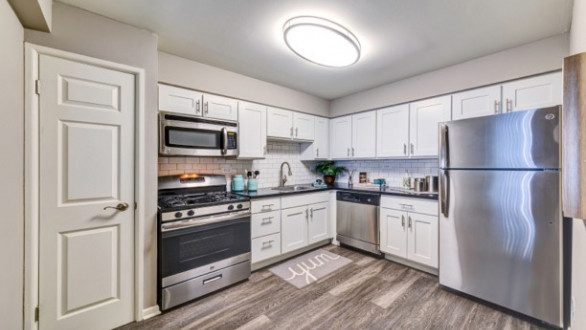 Kitchen at Heights Apartments by CLP MidPointe