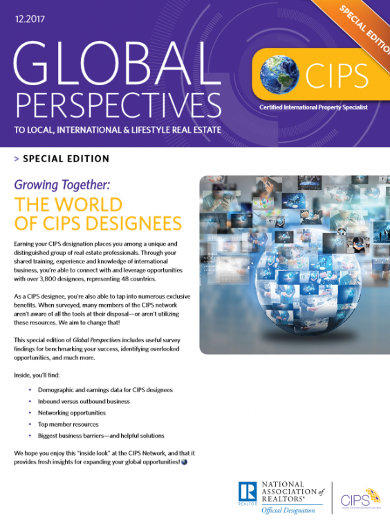 Cover of the December 2017 issue of Global Perspectives: Special Edition