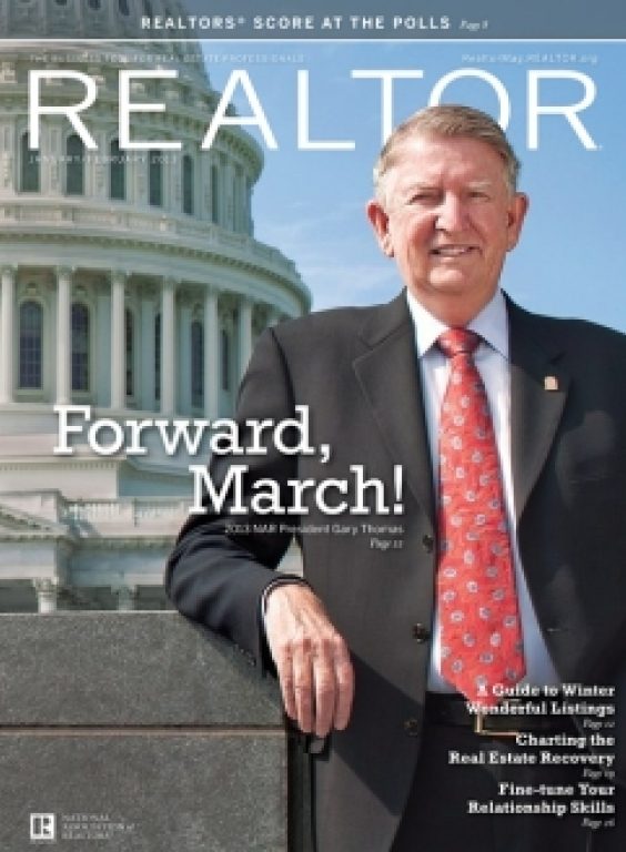 REALTOR® Magazine Cover, January/February 2013