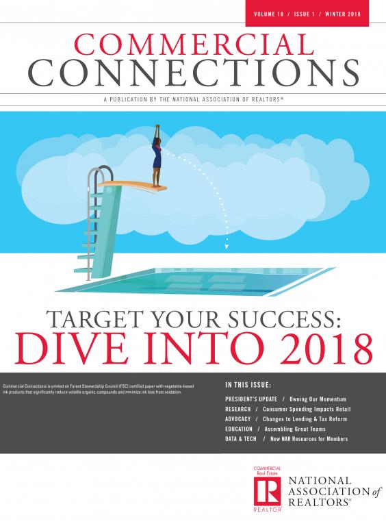 Commercial Connections Cover: Winter 2018: Target Your Success Dive Into 2018