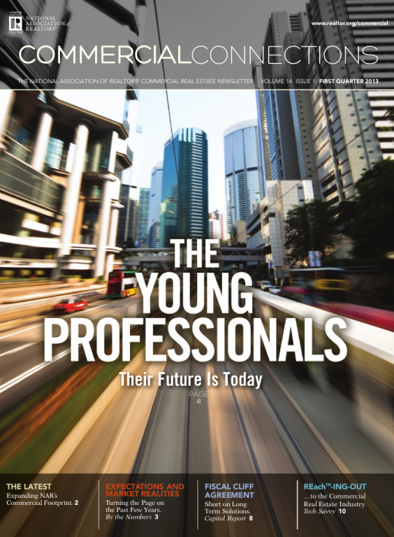 Cover of the 2013 Spring issue of Commercial Connections: The Young Professionals