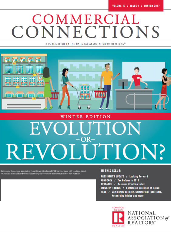 Cover of the 2017 Winter issue of Commercial Connections: Evolution or Revolution