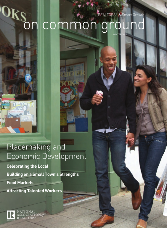 Cover of the 2011 Winter issue of On Common Ground: Placemaking and Economic Development