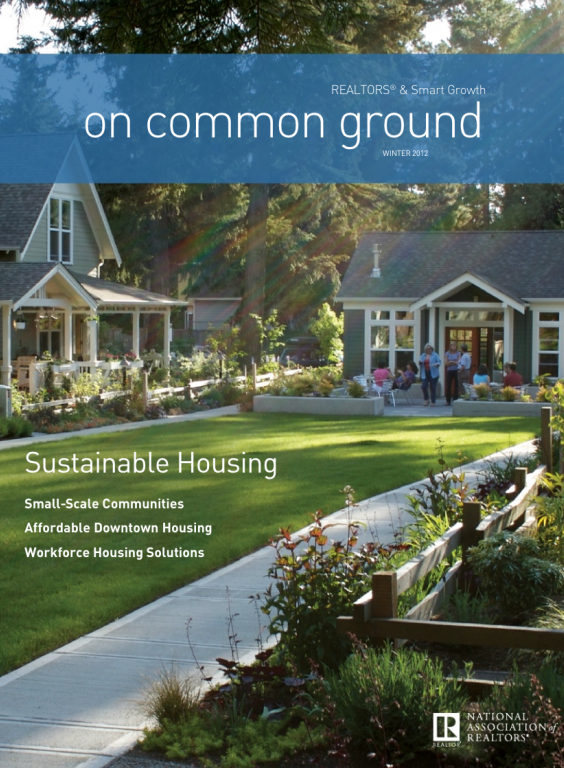 Cover of the 2012 Winter issue of On Common Ground: Sustainable Housing