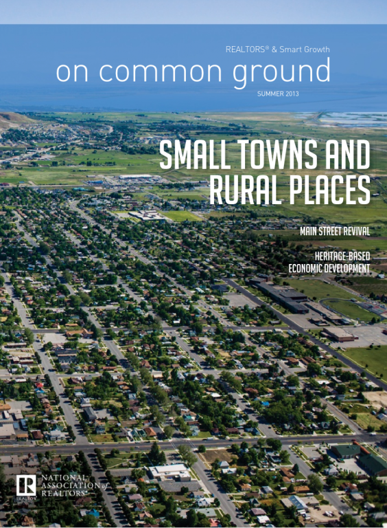 Cover of the 2013 Summer issue of On Common Ground: Small Towns and Rural Places