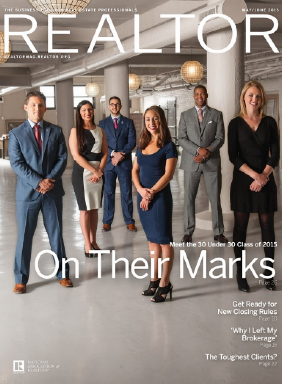 REALTOR® Magazine Cover, May/June 2015: On Their Marks