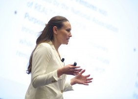 Ashley Stinton speaking at the 2022 REALTORS® Legislative Meetings Emerging Business Issues & Trends Forum
