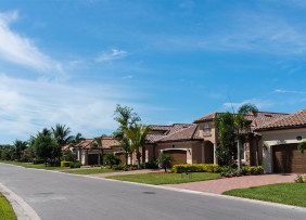 Residential neighborhood in Florida