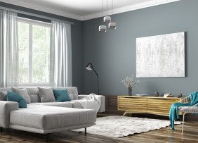 Living room following color formula idea