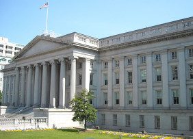 U.S. Treasury Department in Washington, DC