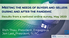 Cover of the Meeting the Needs of Buyers and Sellers During and After the Pandemic report