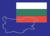 Bulgaria map and flag