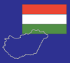 Hungary map and flag