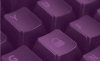 Purple Keyboard With Lock Key