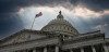 U.S. Capitol building shrouded in dark clouds