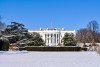 The White House in Washington DC in winter